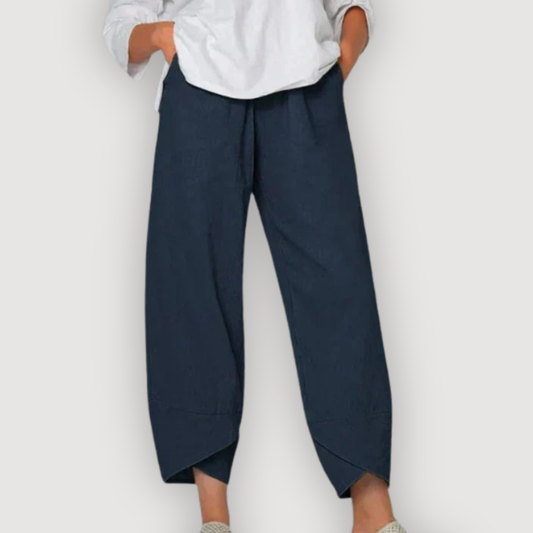 ZARA – RELAXED LINEN TROUSERS